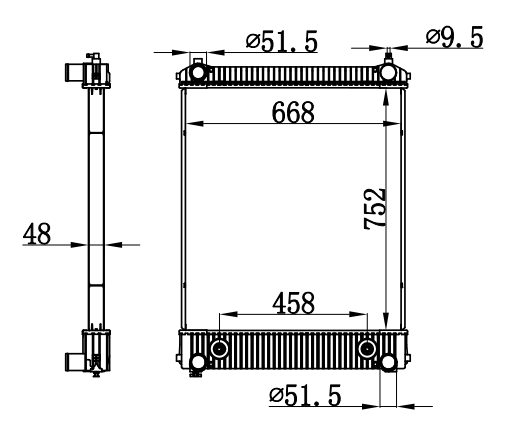 Radiator FOR TRUCK FREIGHTLINER AT