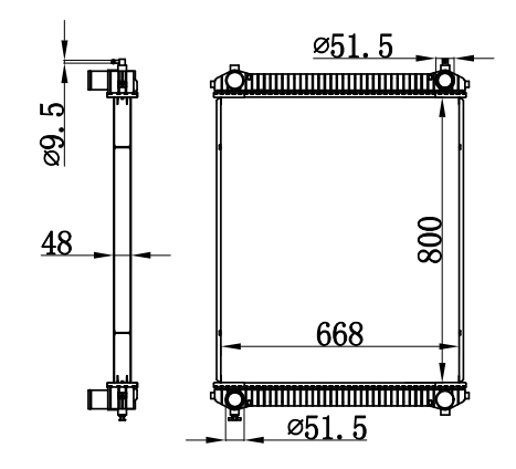 Radiator FOR TRUCK FREIGHTLINER MT