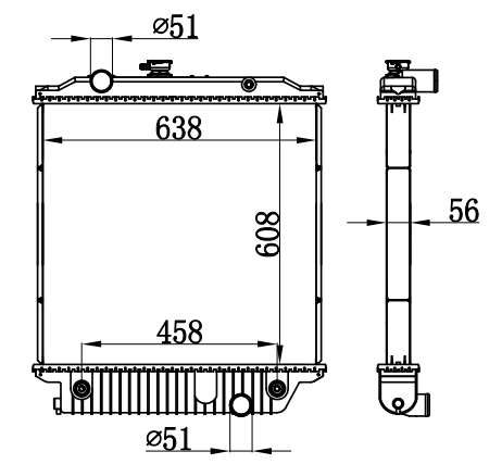 Radiator FOR TRUCK FREIGHTLINER AT