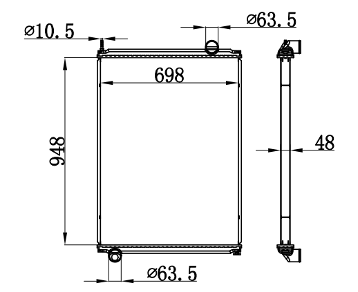 Radiator FOR TRUCK FORD LT9000 SERIES 94-97 MT