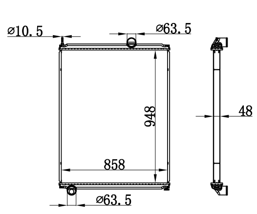 Radiator FOR TRUCK FREIGHTLINER MT