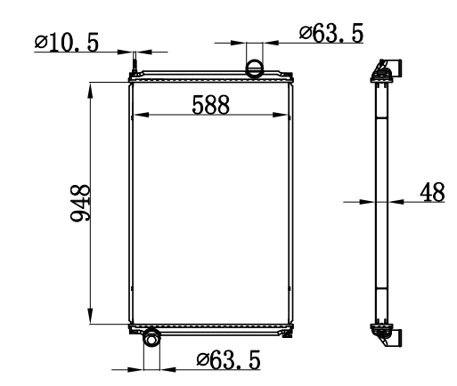 Radiator FOR TRUCK FREIGHTLINER MT