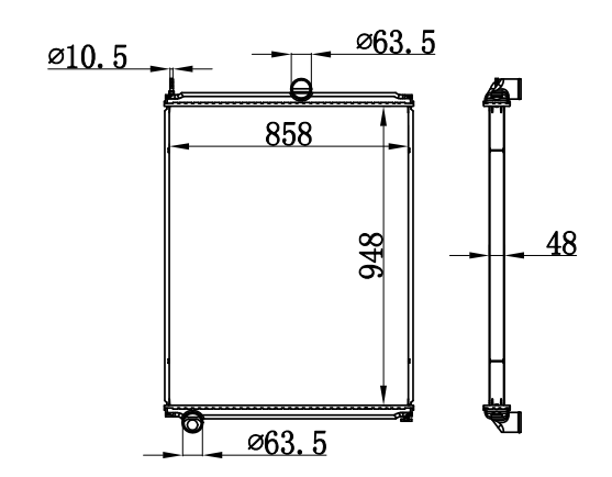 Radiator FOR TRUCK FORD LT9522 SERIES 96-98 MT