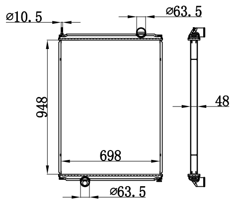 Radiator FOR TRUCK :LT9000 SERIES 94-97 MT