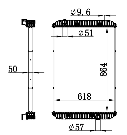 Radiator FOR TRUCK FREIGHTLINER FLR70/STERLING 80RAD MT