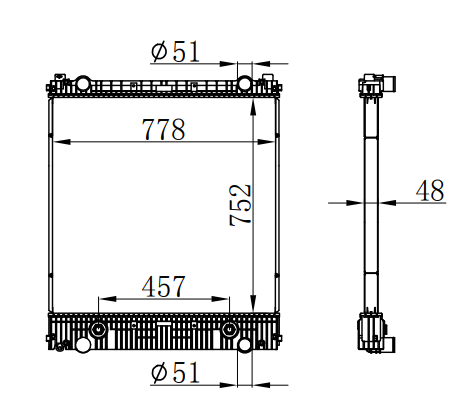 Radiator FOR TRUCK