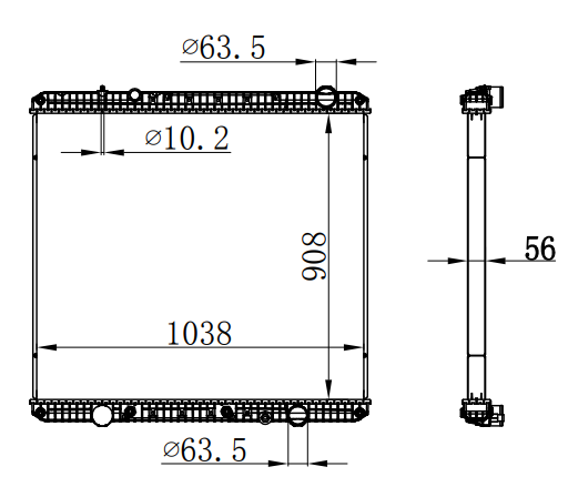 Radiator FOR TRUCK freightliner MT