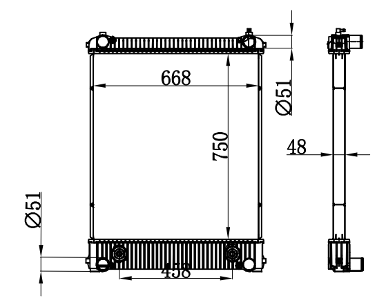 Radiator FOR TRUCK FREIGHTLINER AT