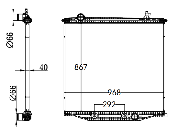 Radiator FOR TRUCK INTERNATIONAL