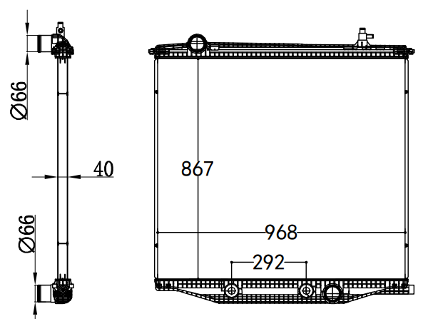 Radiator FOR TRUCK INTERNATIONAL