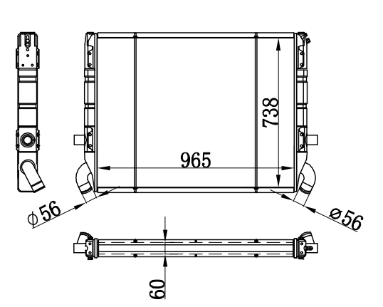 Radiator FOR SCANIA