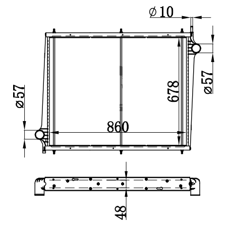 Radiator FOR SCANIA P(95) 114 DSC1195-