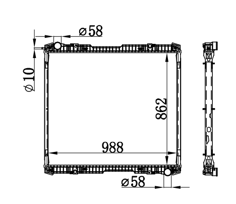 Radiator FOR SCANIA SCANIA R
04-