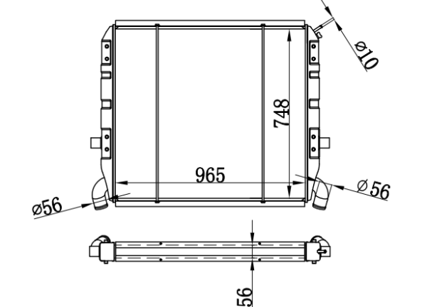 Radiator FOR SCANIA P 113 DSC 11 98-