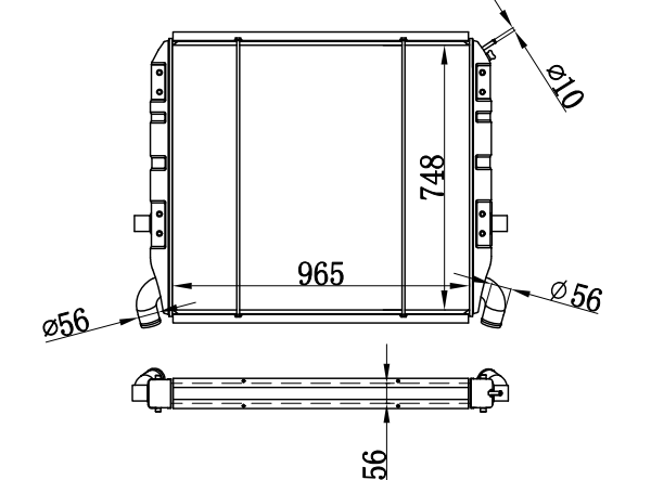 Radiator FOR SCANIA P 113 DSC 11 98-