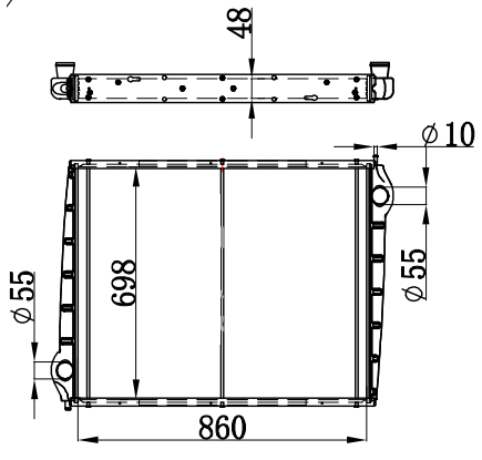 Radiator FOR SCANIA P 114 DSC11 
95-