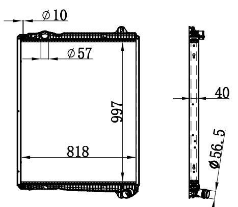 Radiator FOR SCANIA