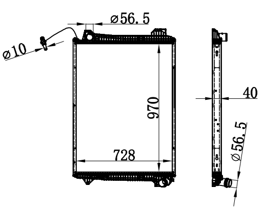 Radiator FOR SCANIA