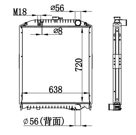 Radiator FOR HINO RANGER FMIJ-