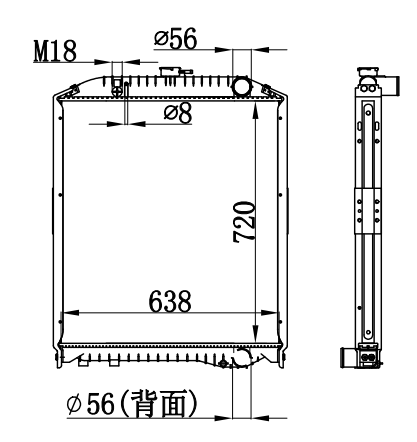 Radiator FOR HINO RANGER FMIJ-