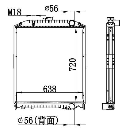 Radiator FOR HINO RAINBOW  
99-