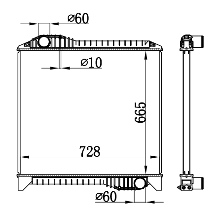Radiator FOR HINO PROFIA V8