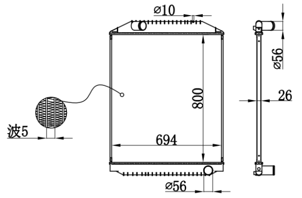 Radiator FOR HINO