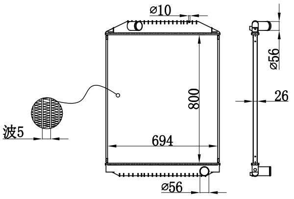Radiator FOR HINO