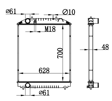Radiator FOR HINO RK & JSKA