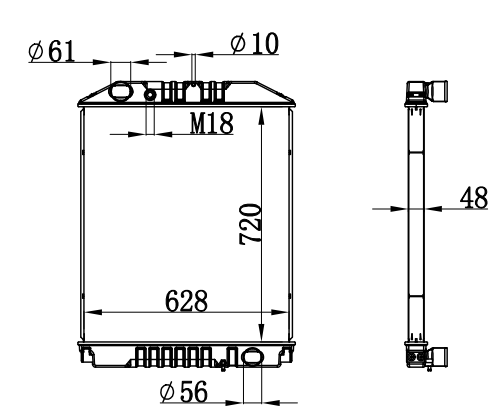 Radiator FOR HINO MEGM P11G