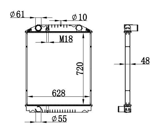 Radiator FOR HINO NEGM P11G