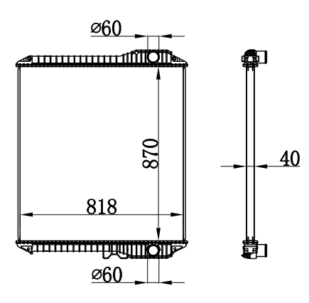 Radiator FOR HINO  700 12- MT