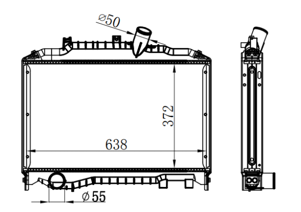 Radiator FOR HINO