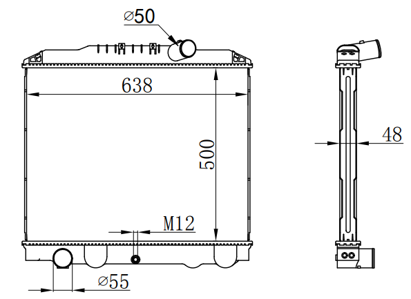 Radiator FOR HINO 500 FC(五期) MT