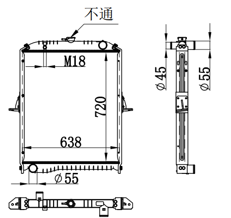 Radiator FOR HINO 500 2015 MT