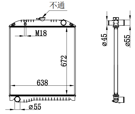 Radiator FOR HINO TOYOTA/HINO MT