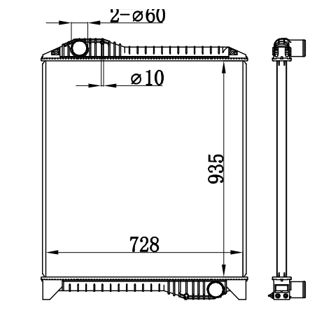 Radiator FOR HINO :PROFIA V8 MT