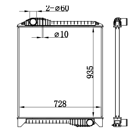 Radiator FOR HINO :PROFIA V8 MT
