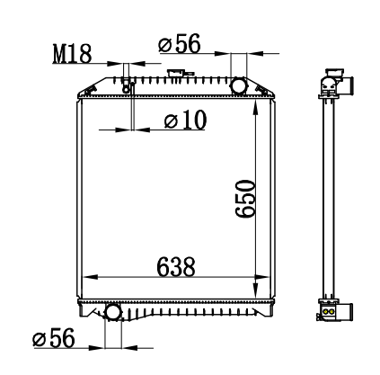 Radiator FOR HINO RANGER KC-FD11J J08C 1994-1999