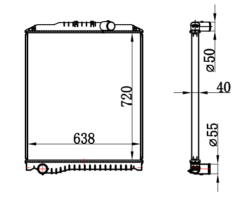 Radiator FOR HINO HINO RANGER MT