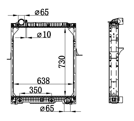 Radiator FOR BENZ NG90 30TONS 87-