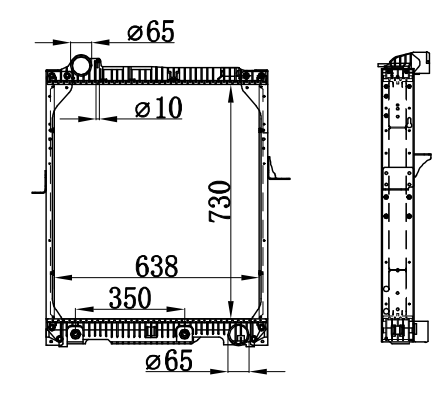 Radiator FOR BENZ NG90 30TONS 87-
