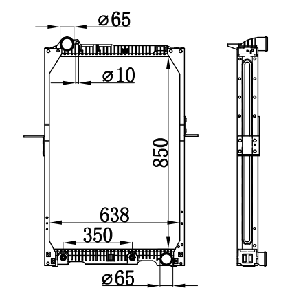 Radiator FOR BENZ NG90 24TONS 87-