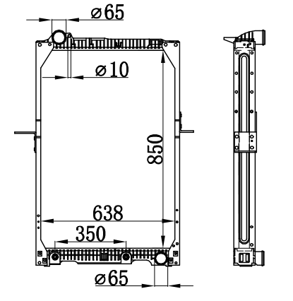 Radiator FOR BENZ NG90 24TONS 87-