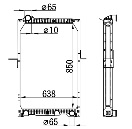 Radiator FOR BENZ NG90 24TONS 87-