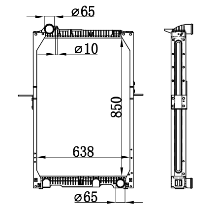 Radiator FOR BENZ NG90 24TONS 87-