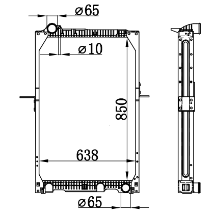 Radiator FOR BENZ BENZ NG90 24TONS  87-