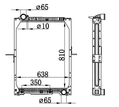 Radiator FOR BENZ NG90 12TONS 87-