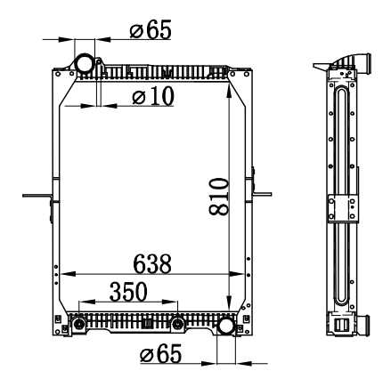 Radiator FOR BENZ NG90 12TONS 87-