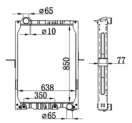 Radiator FOR BENZ NG90 24TONS 87-